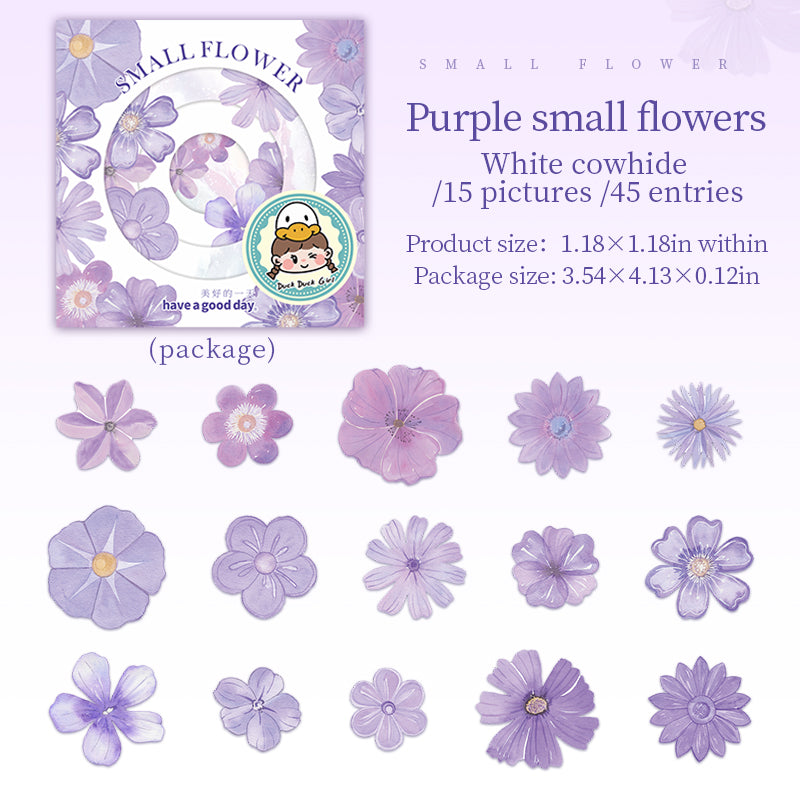 #02054 Colorful Flower Sticker