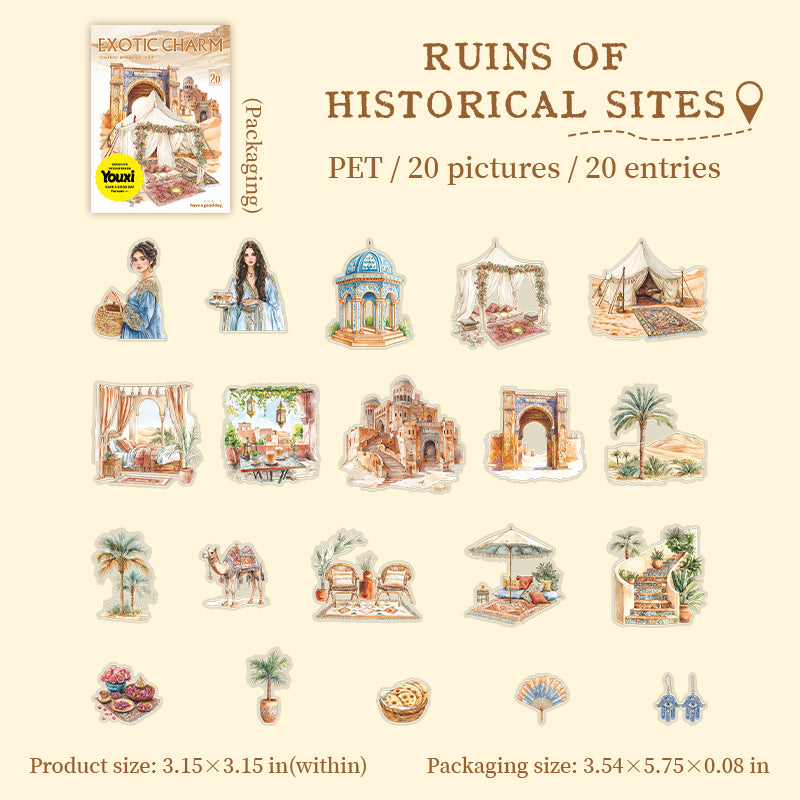 #02546 Exotic Charm Jounery Series Sticker