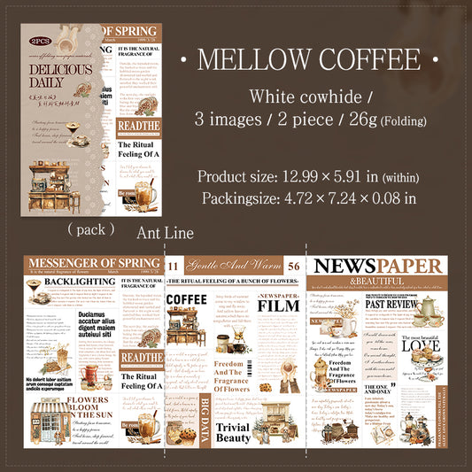 #02114 Delicacy in Newspaper Series Sticker
