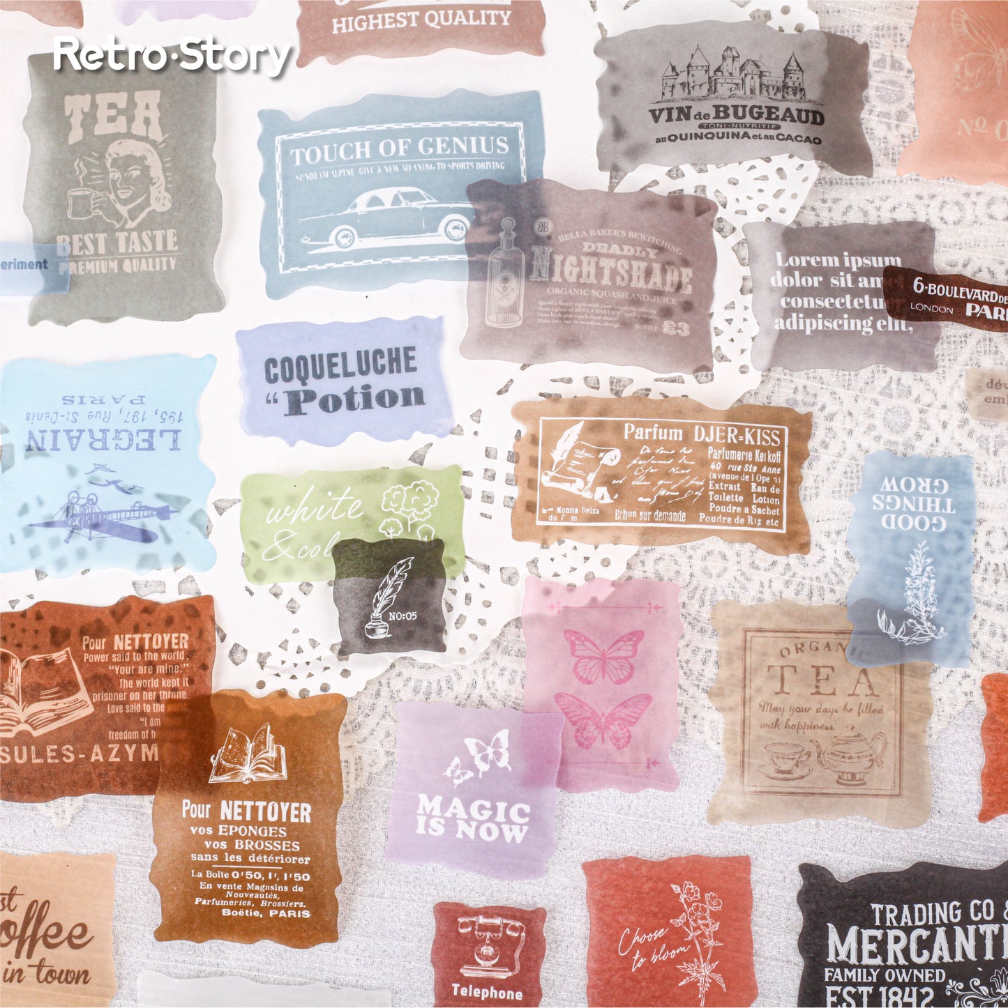 #02409 Vintage Tag Series Sticker