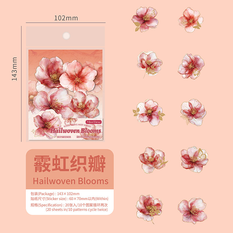#02095 Mist Flower Series Sticker
