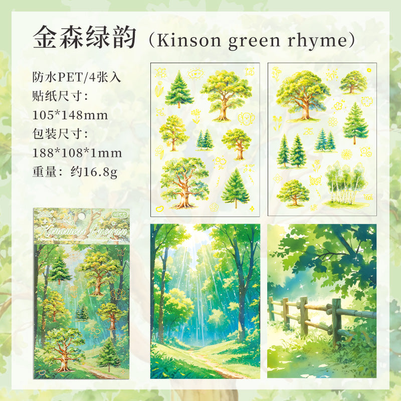 #02177 Seasons of the Trees Series Sticker