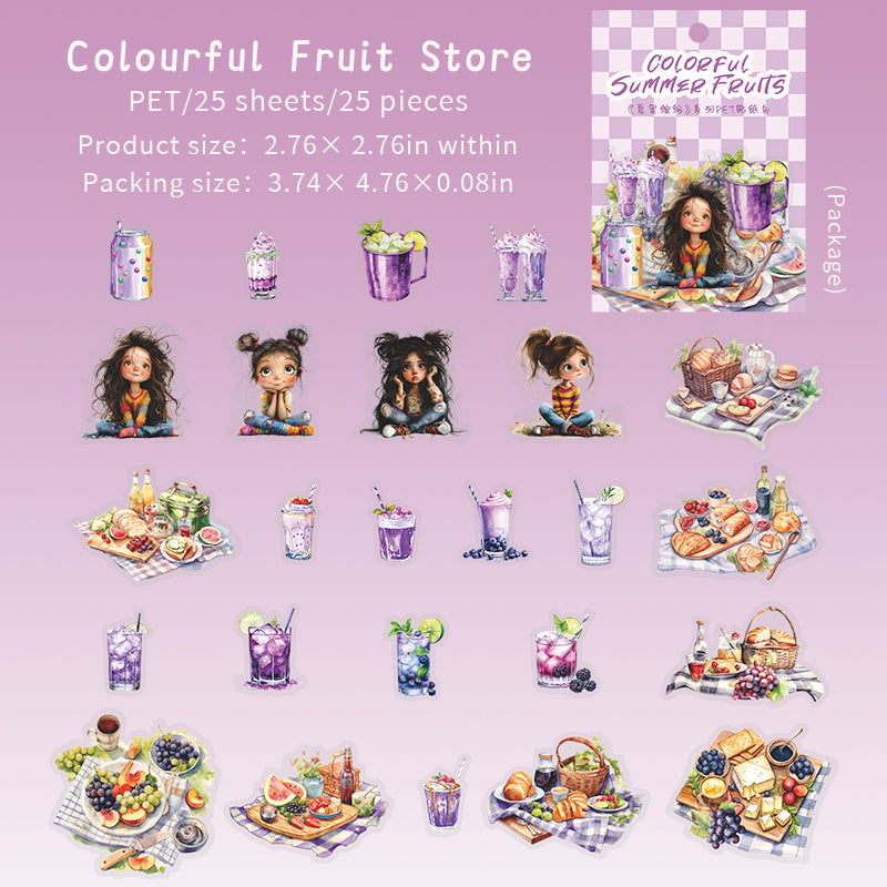 #02099 Summer Fruit Series Sticker