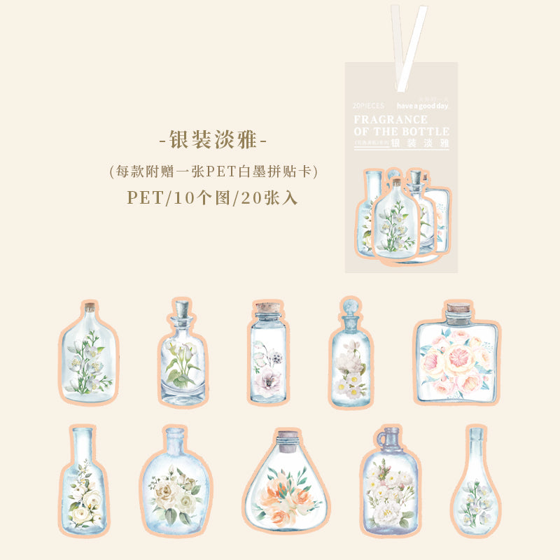 #02494 Flower in Bottle  Series Sticker