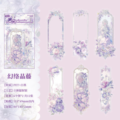 #02853 Moon Shiny Frame Series Sticker