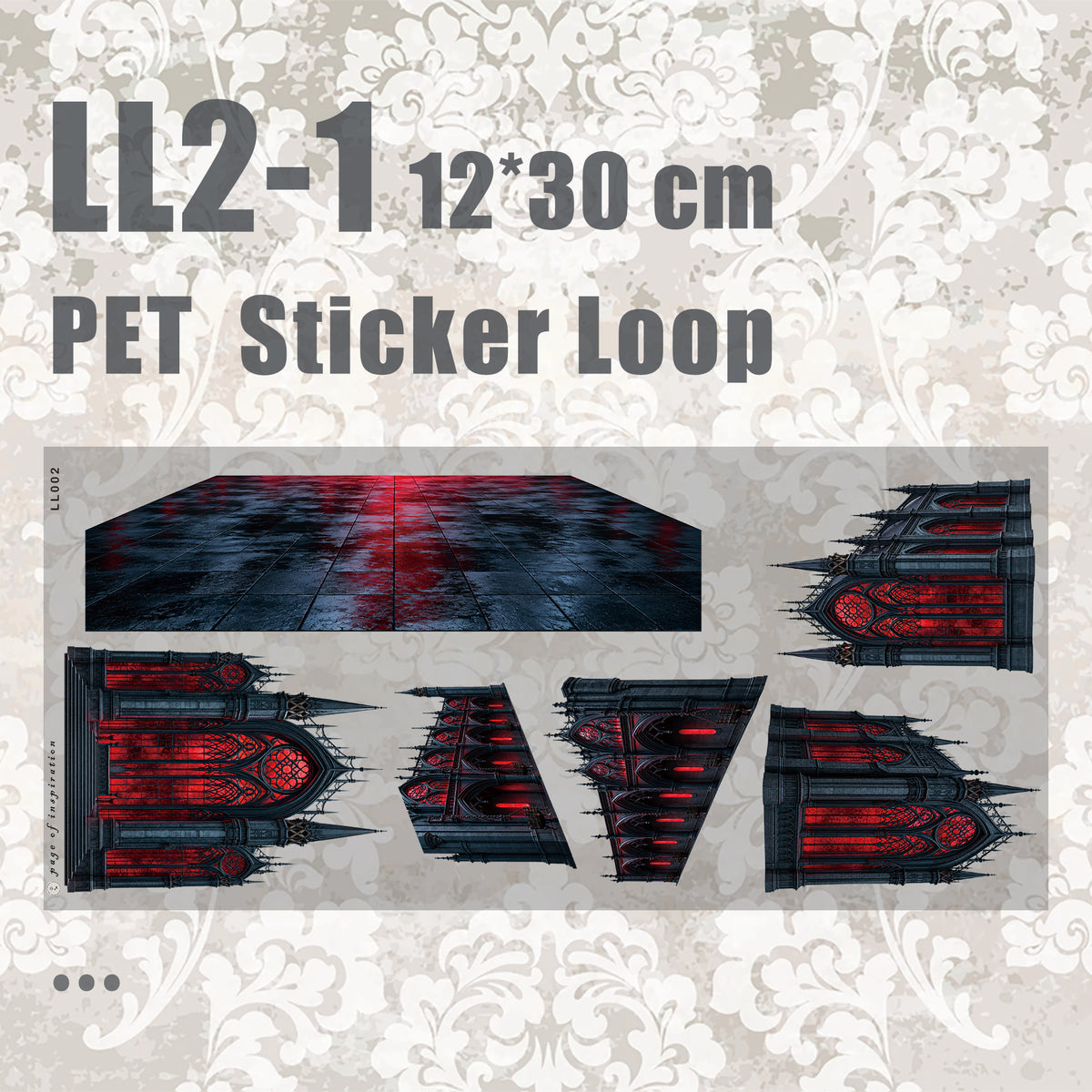 #LL2 L PET Sticker Loop