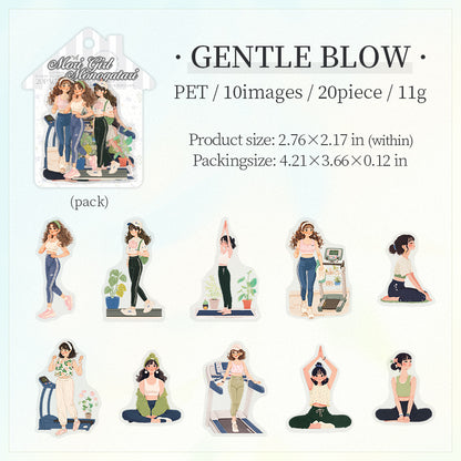 #02377 Cute Girl Series Sticker
