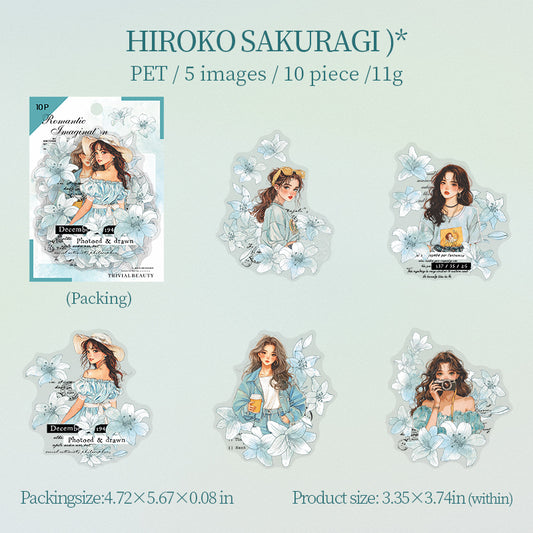 #02859 Fantasy Romantic Series Sticker