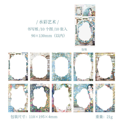#02567 Flower Frame Series Sticker
