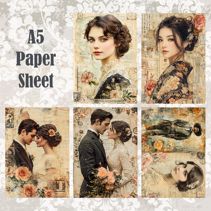 #5A257 POI Print A5 Cardstock Paper Set 10 Pcs
