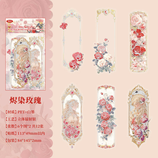#02853 Moon Shiny Frame Series Sticker