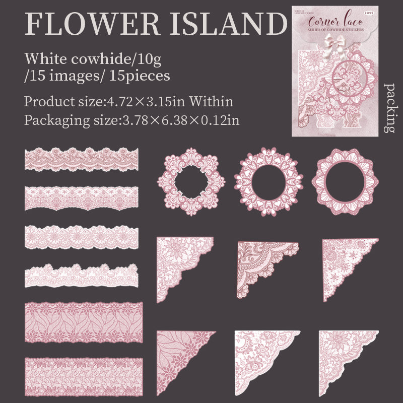 #02471 Lace Frame  Series Sticker