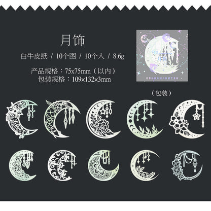 #02369 Moon and Statty Series Sticker