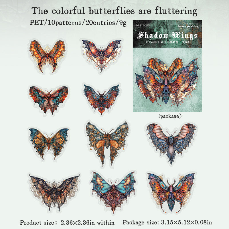 #02243 Gothic Wings Series Sticker