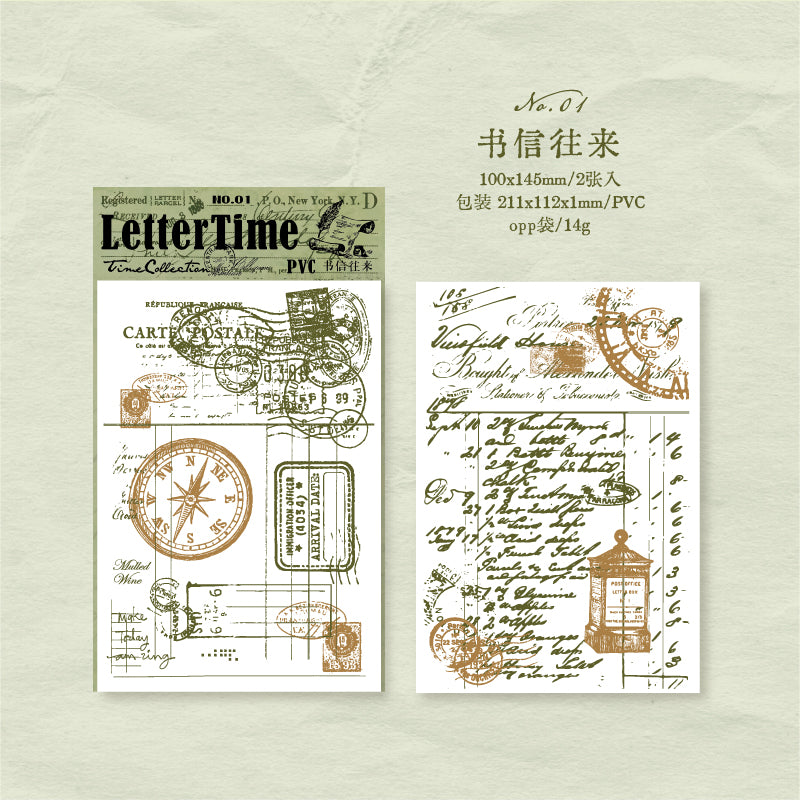 #02570 Vintage LetterSeries Sticker