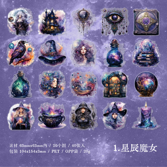 #02392 Magical Witch Series Sticker