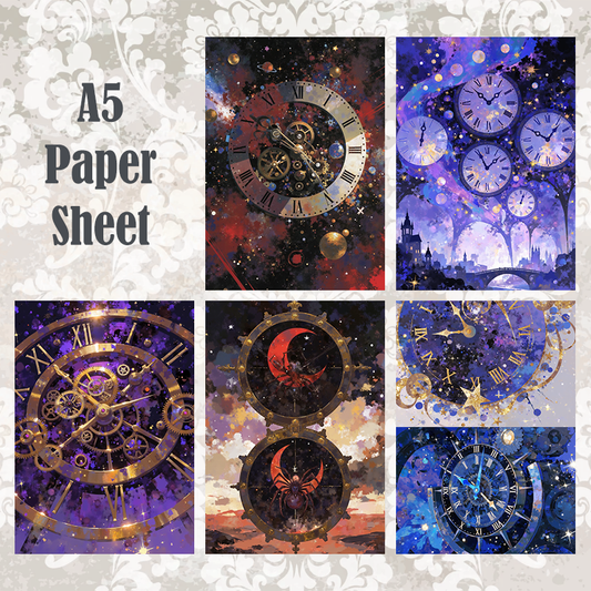 #5A100 POI Print A5 Cardstock Paper Set 10 Pcs
