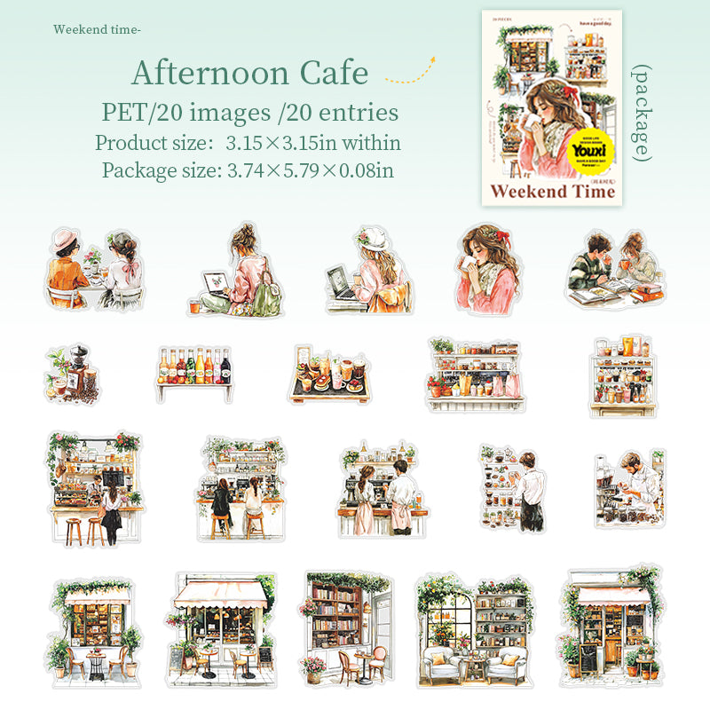 #02098 Weekend Time  Series Sticker