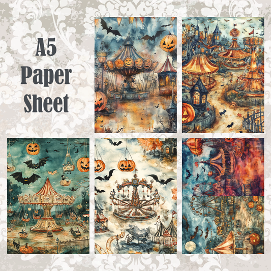 #5A102 POI Print A5 Cardstock Paper Set 10 Pcs