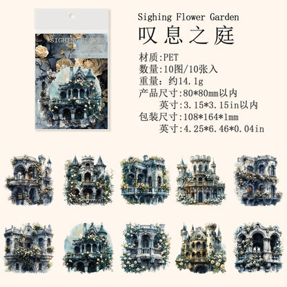 #02229 Gothic Rose Castle Series Sticker
