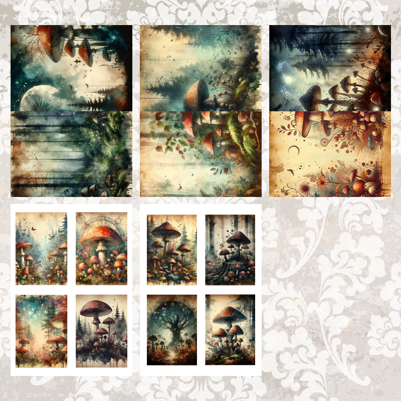 #5A103 POI Print A5 Cardstock Paper Set 10 Pcs