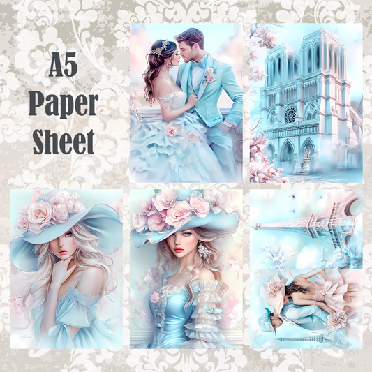 #5A104 POI Print A5 Cardstock Paper Set 10 Pcs