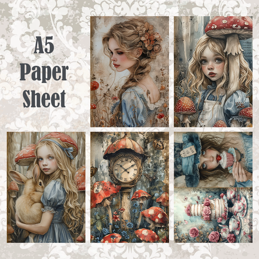 #5A105 POI Print A5 Cardstock Paper Set 10 Pcs
