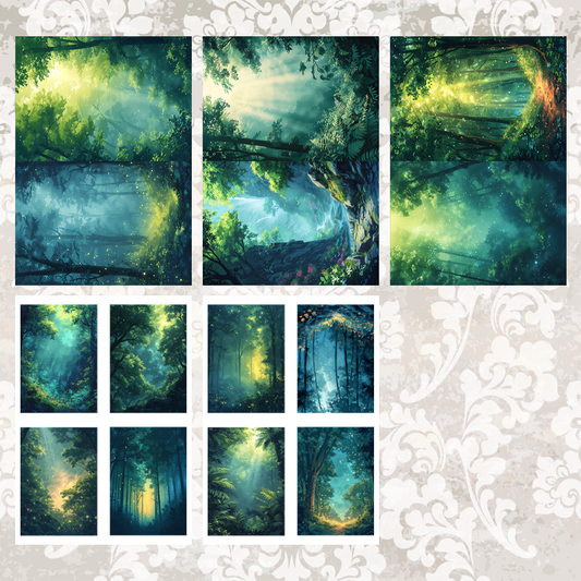 #5A106 POI Print A5 Cardstock Paper Set 10 Pcs