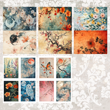 #5A107 POI Print A5 Cardstock Paper Set 10 Pcs