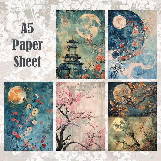 #5A107 POI Print A5 Cardstock Paper Set 10 Pcs