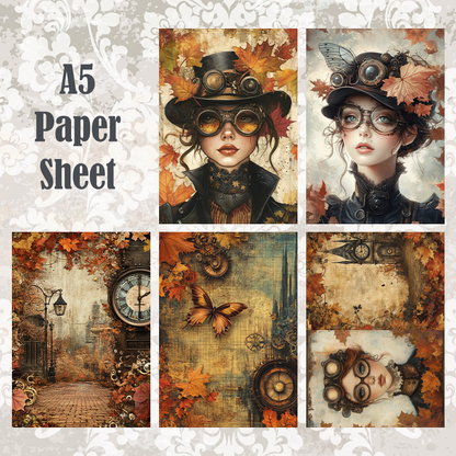 #5A109 POI Print A5 Cardstock Paper Set 10 Pcs