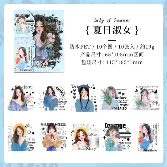 #02355 Fashion Girl Series Sticker