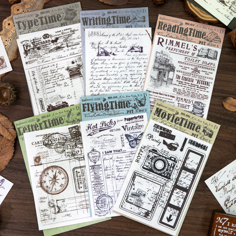 #02570 Vintage LetterSeries Sticker