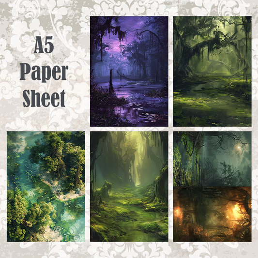 #10 POI Print A5 Cardstock Paper Set 10 Pcs