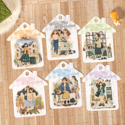 #02377 Cute Girl Series Sticker