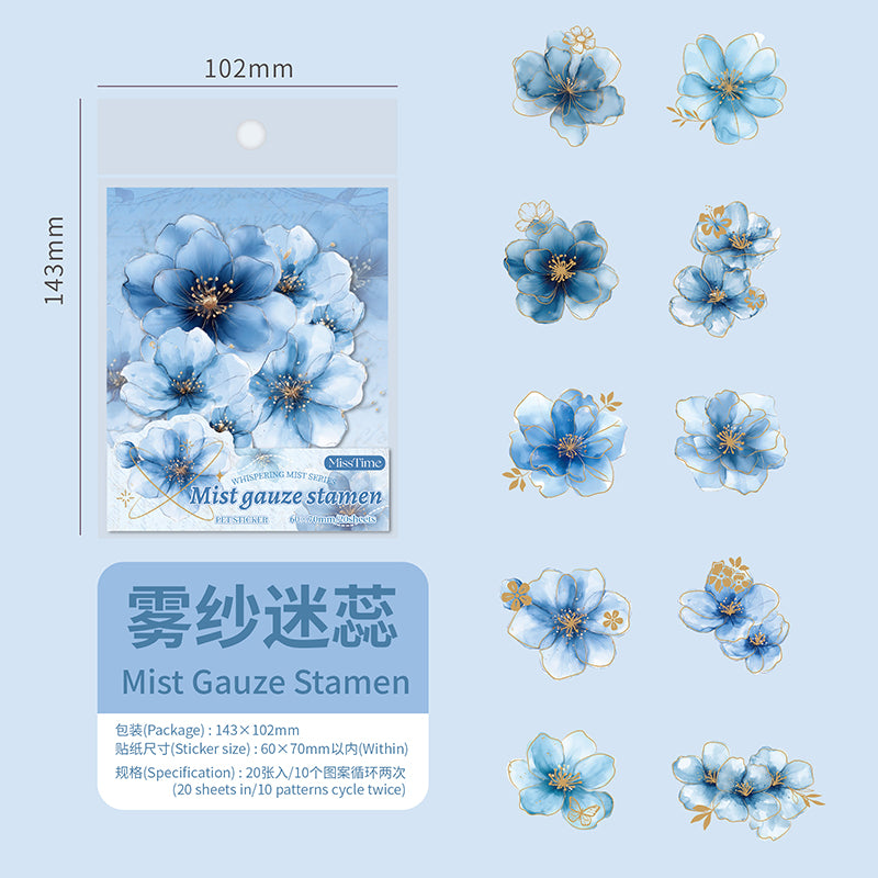 #02095 Mist Flower Series Sticker