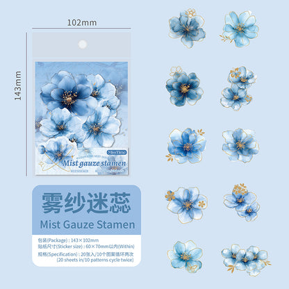#02095 Mist Flower Series Sticker