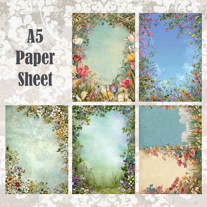 #5A110 POI Print A5 Cardstock Paper Set 10 Pcs