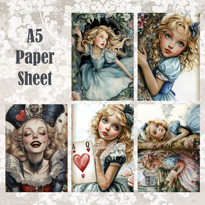 #5A111 POI Print A5 Cardstock Paper Set 10 Pcs