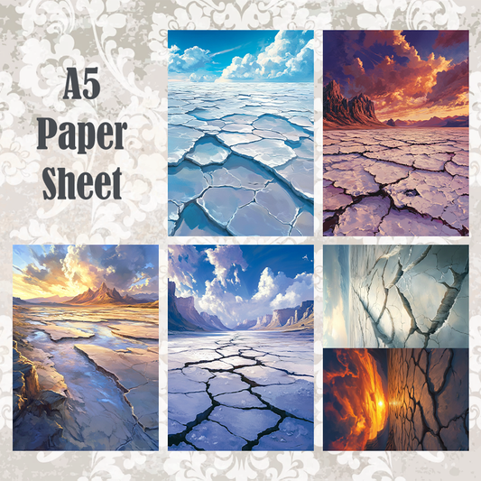#5A113 POI Print A5 Cardstock Paper Set 10 Pcs