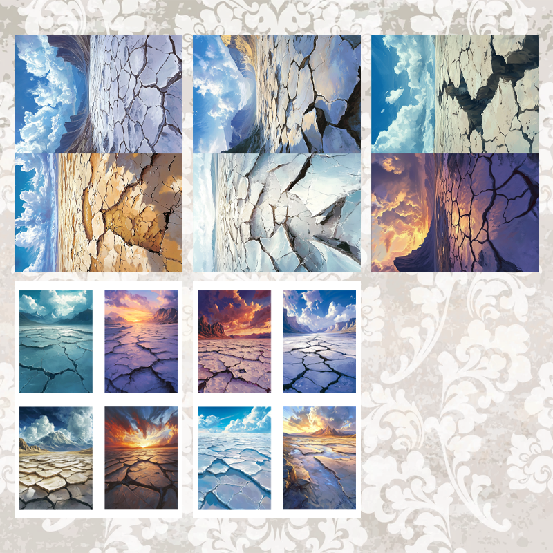 #5A113 POI Print A5 Cardstock Paper Set 10 Pcs