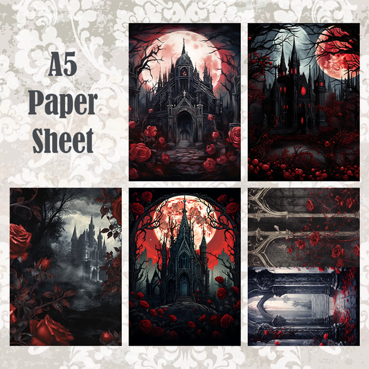 #5A118 POI Print A5 Cardstock Paper Set 10 Pcs