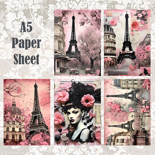 #5A119 POI Print A5 Cardstock Paper Set 10 Pcs