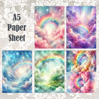 #5A122 POI Print A5 Cardstock Paper Set 10 Pcs