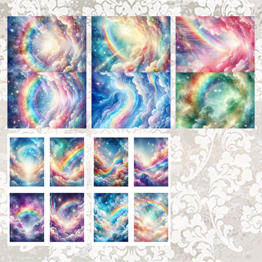 #5A122 POI Print A5 Cardstock Paper Set 10 Pcs