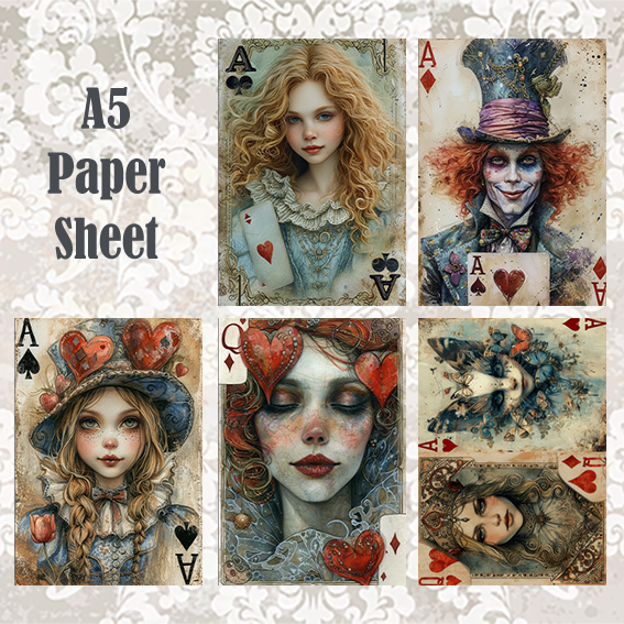 #5A126 POI Print A5 Cardstock Paper Set 10 Pcs