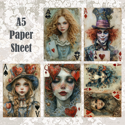#5A126 POI Print A5 Cardstock Paper Set 10 Pcs