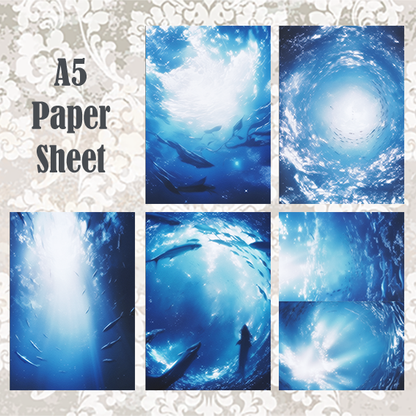 #5A127 POI Print A5 Cardstock Paper Set 10 Pcs