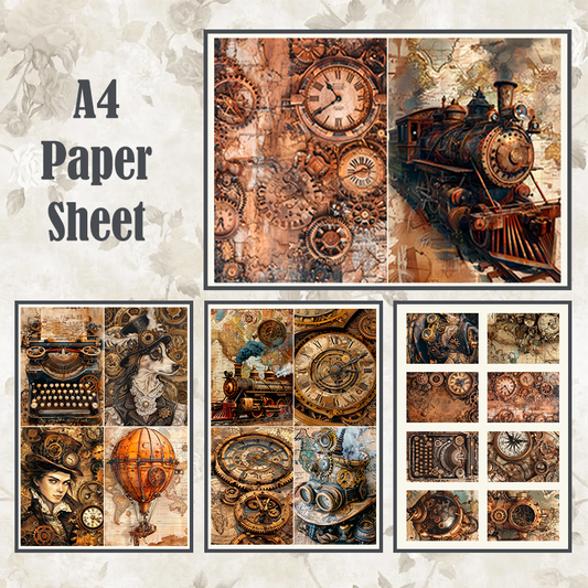 #12 POI Print A4 Cardstock Paper Set 5 Pcs