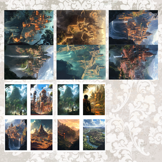 #12 POI Print A5 Cardstock Paper Set 10 Pcs